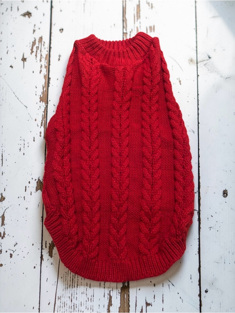 🚨🚨Classic Cable Knit Dog Sweater - Red🚨🚨